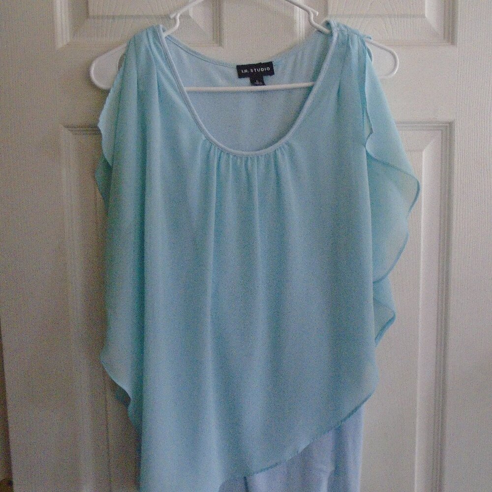 I.N. Studio Layered top Blue